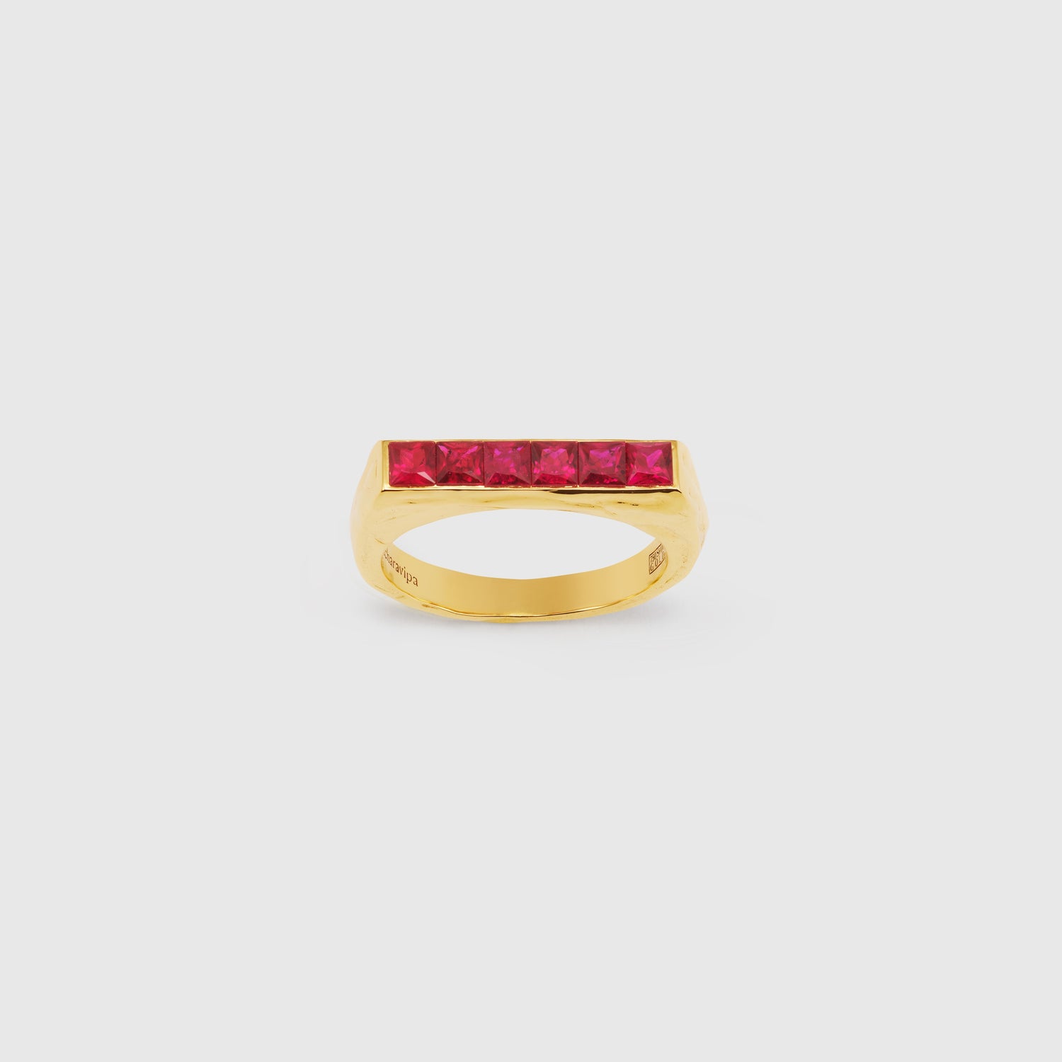 Ruby Track Ring