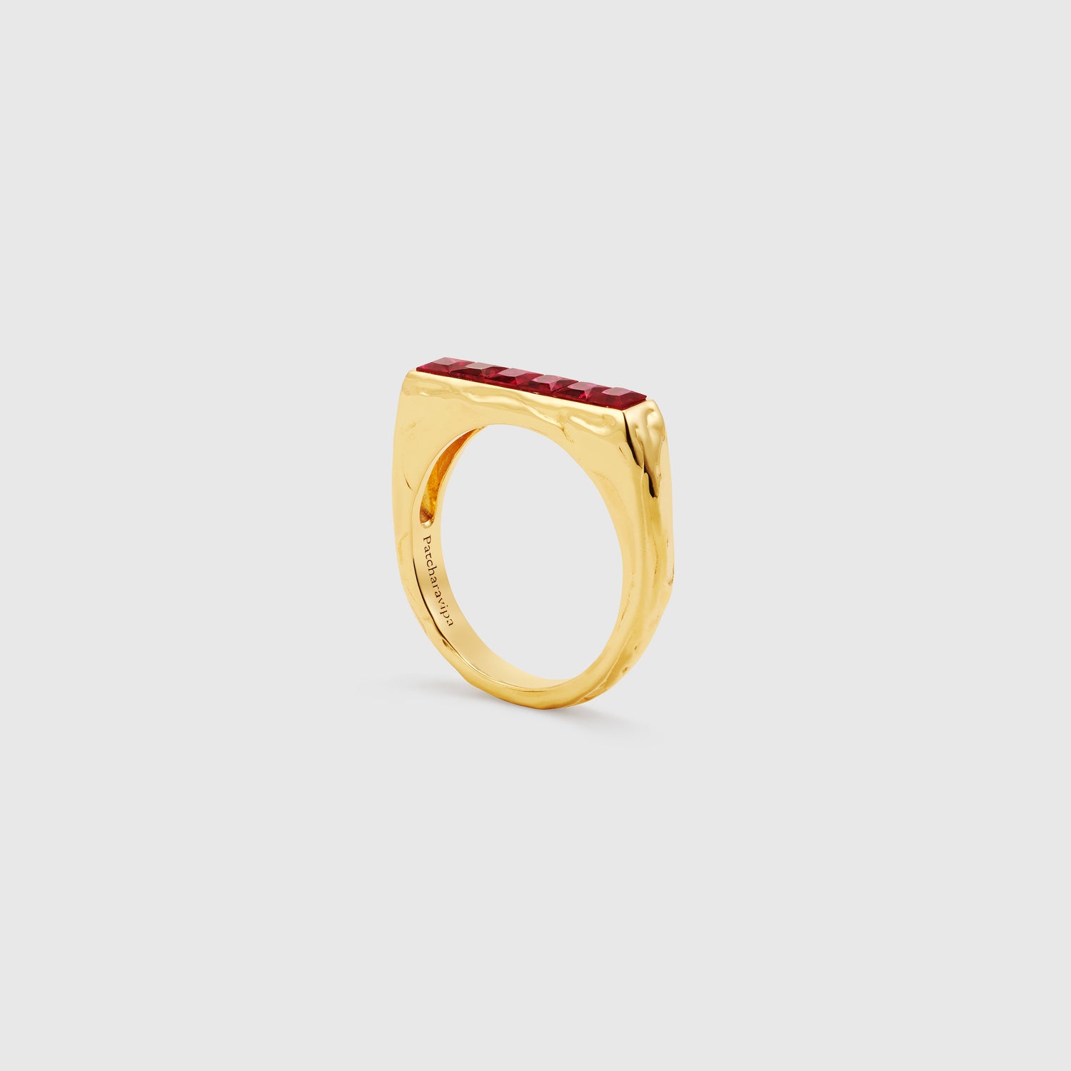 Ruby Track Ring