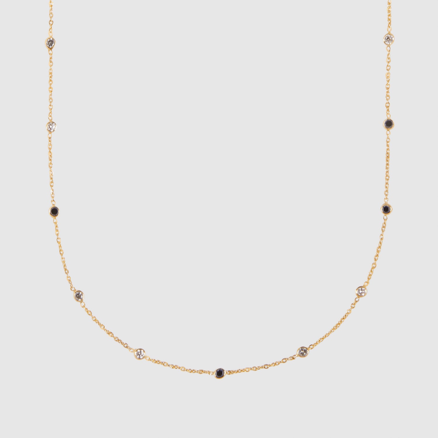 Salt & Pepper Chain Necklace