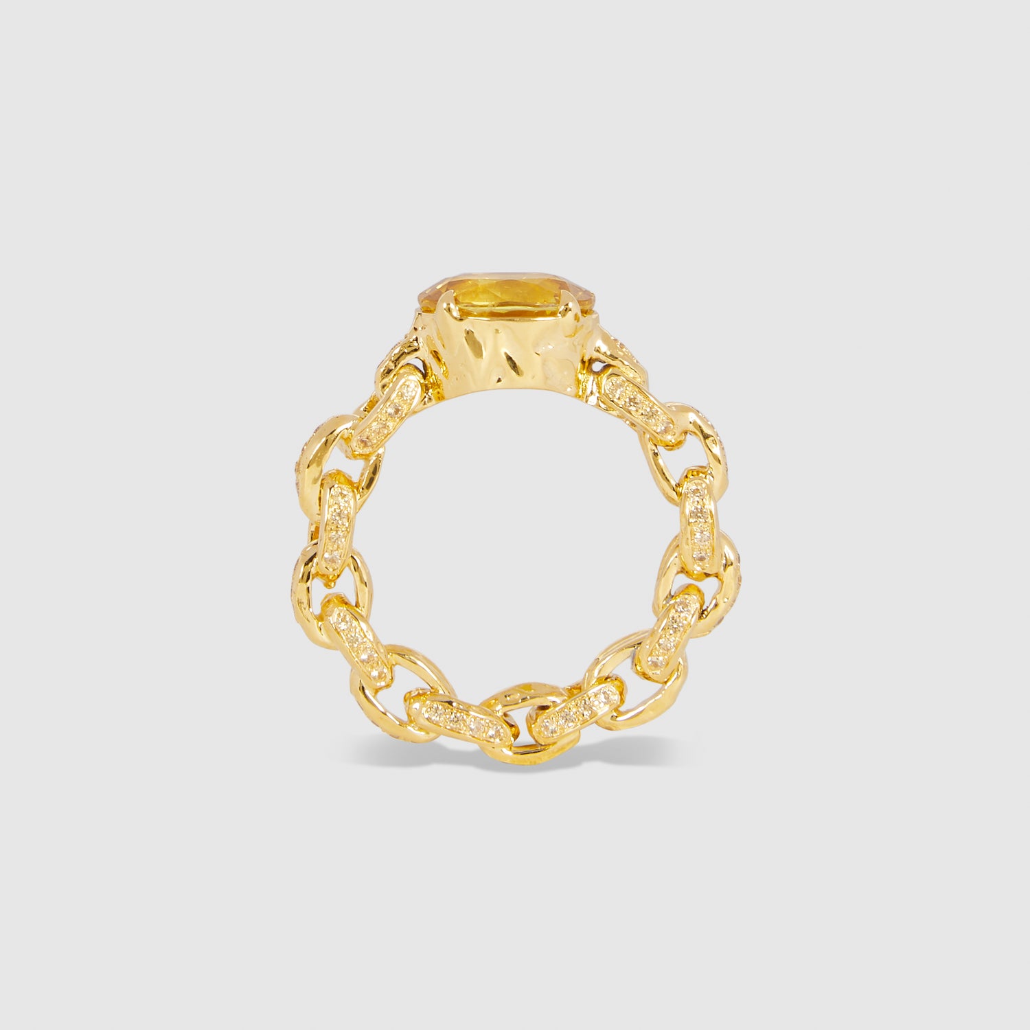 Lemon Chain Ring