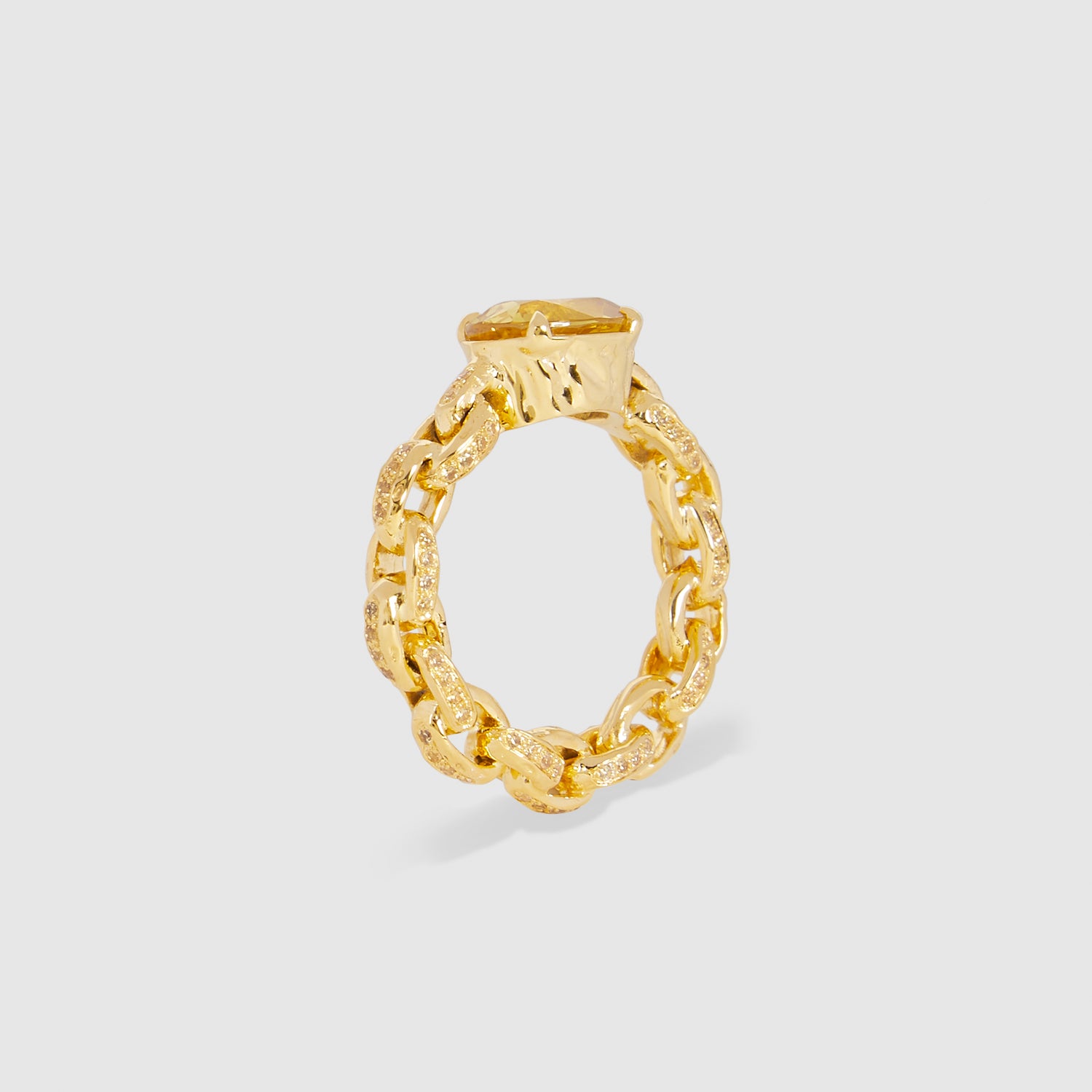 Lemon Chain Ring