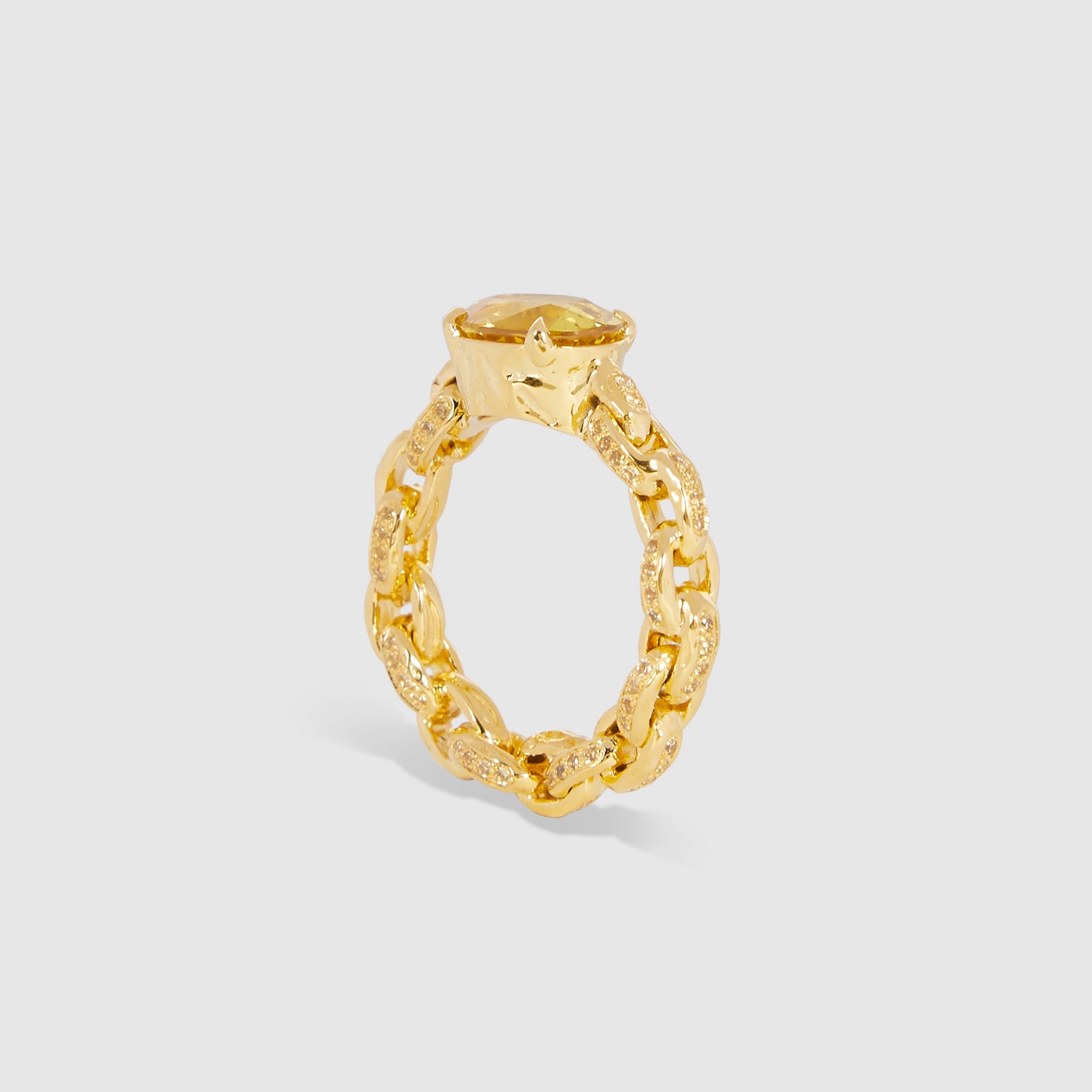 Lemon Chain Ring