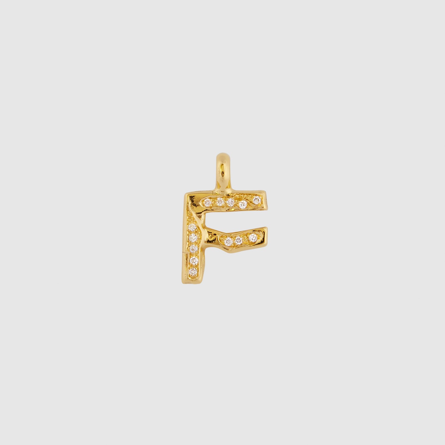 Diamond F Necklace