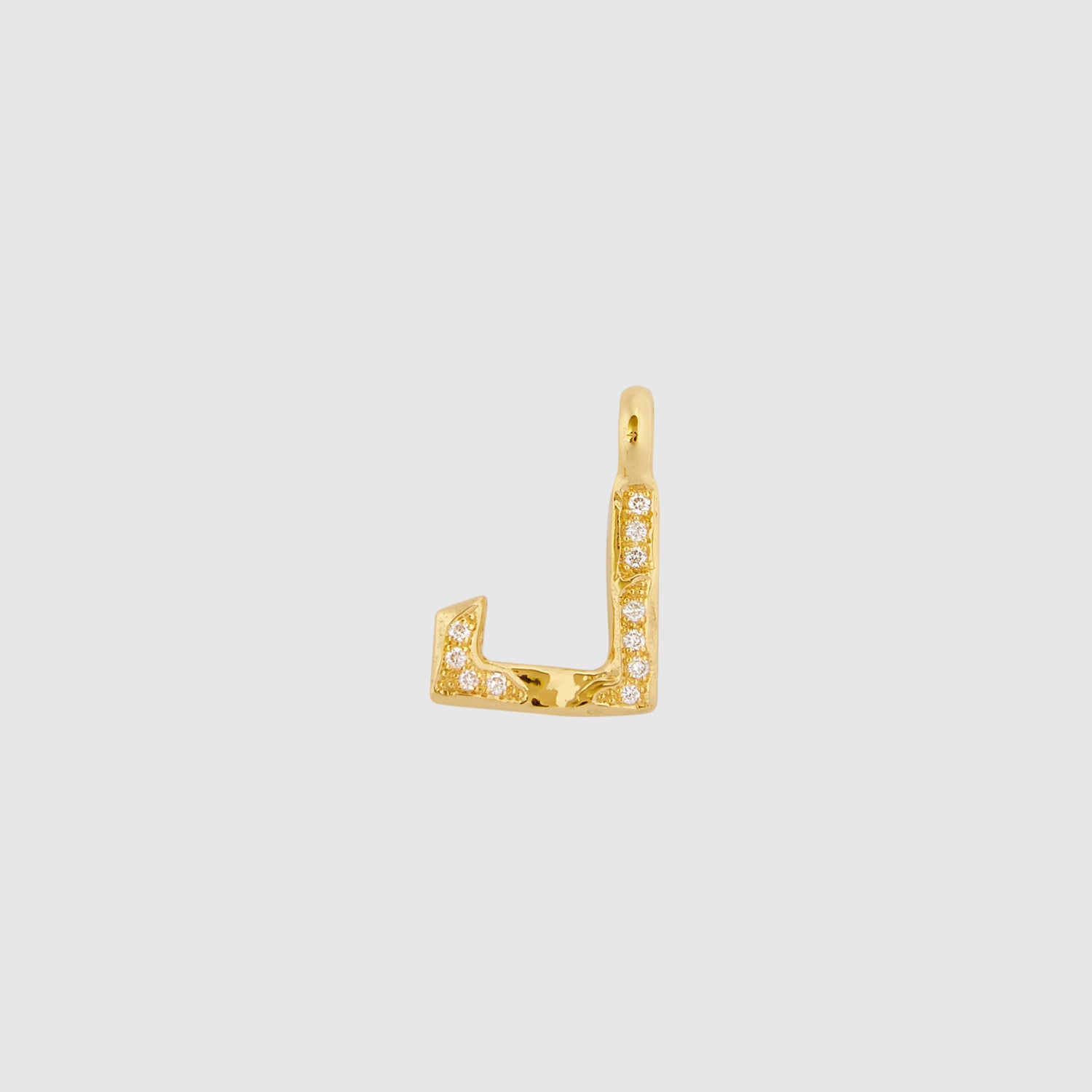 Diamond J Necklace