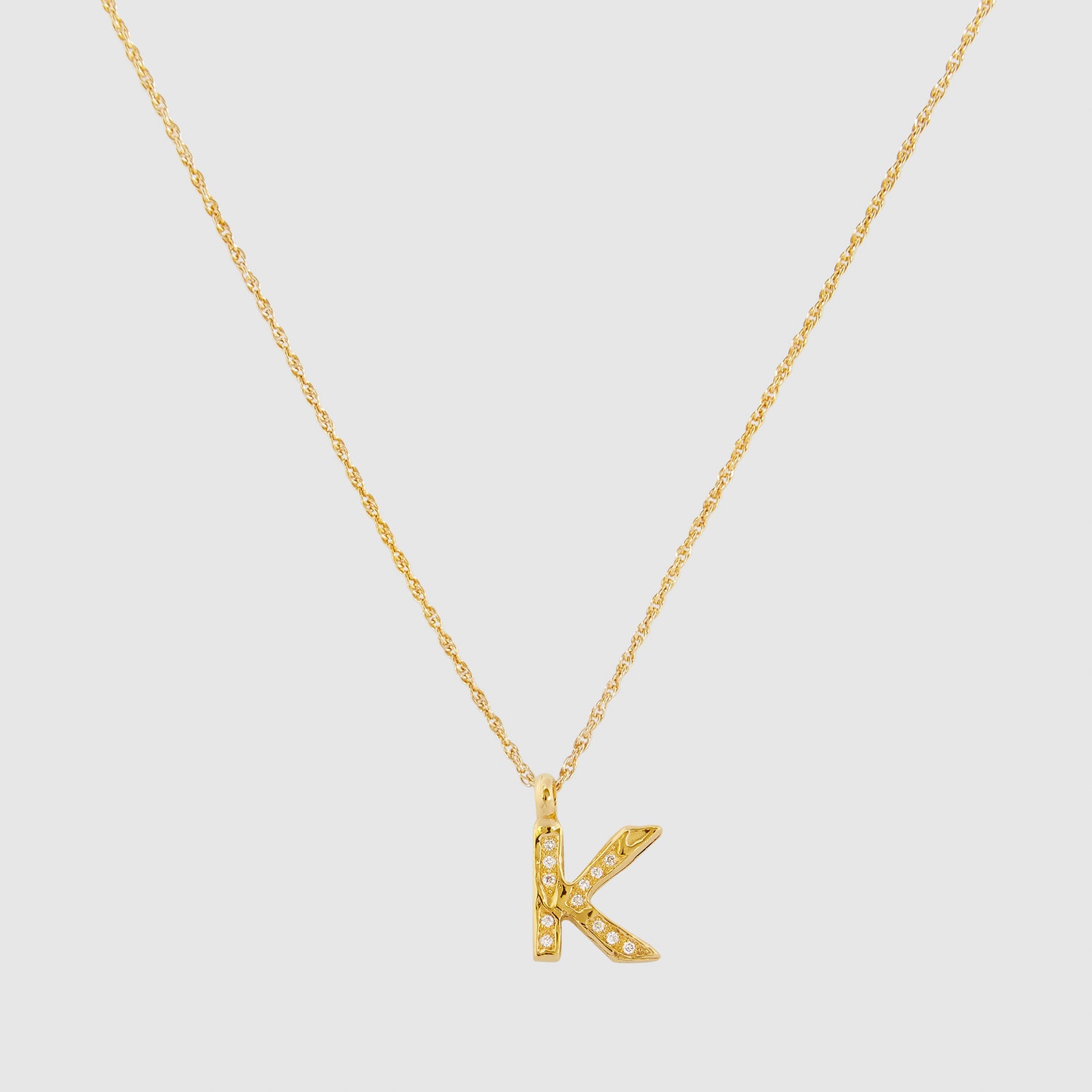 Diamond K Necklace