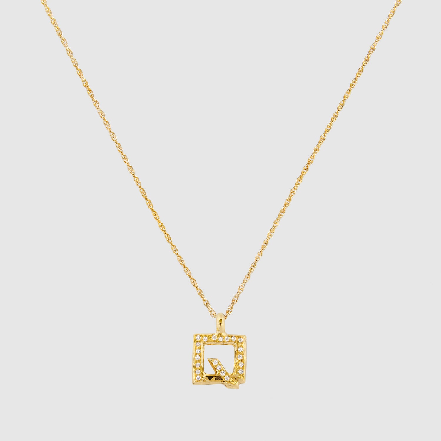 Diamond Q Necklace