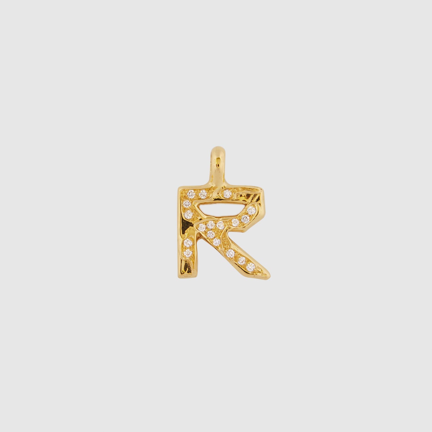 Diamond R Necklace