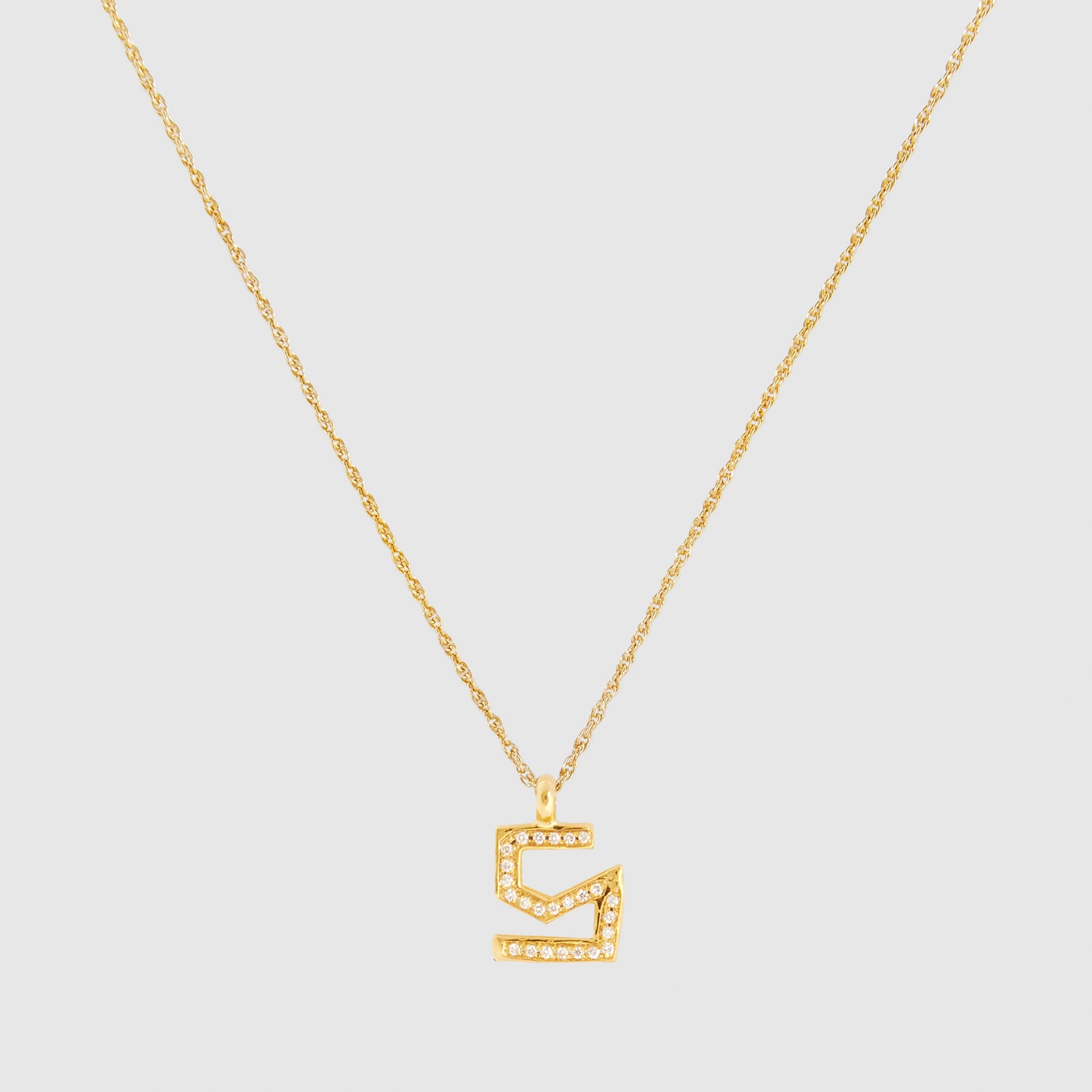 Diamond S Necklace