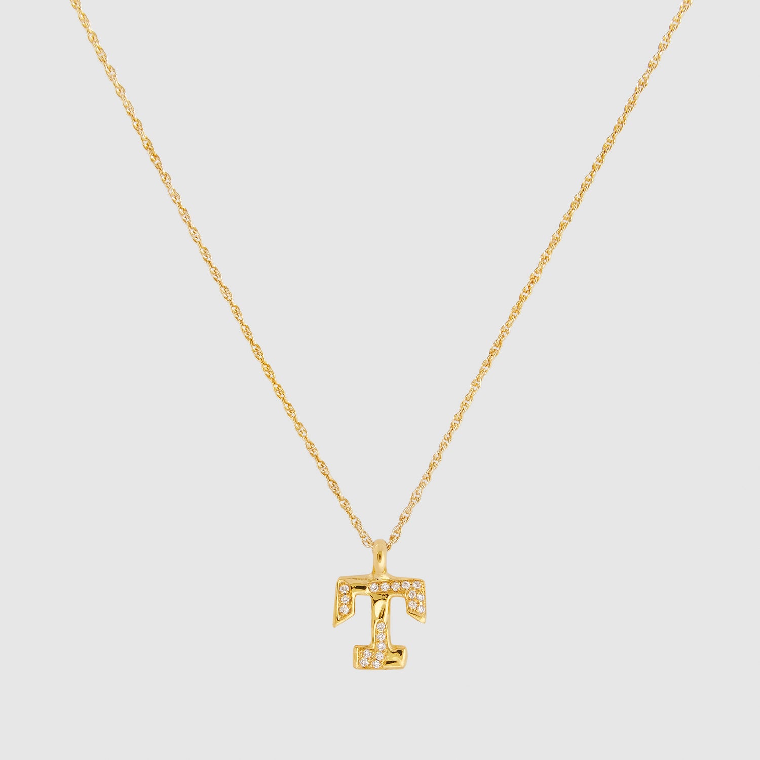 Diamond T Necklace