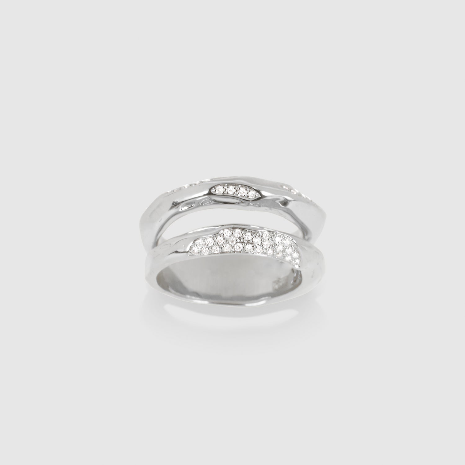 Diamond V Tushroom Ring