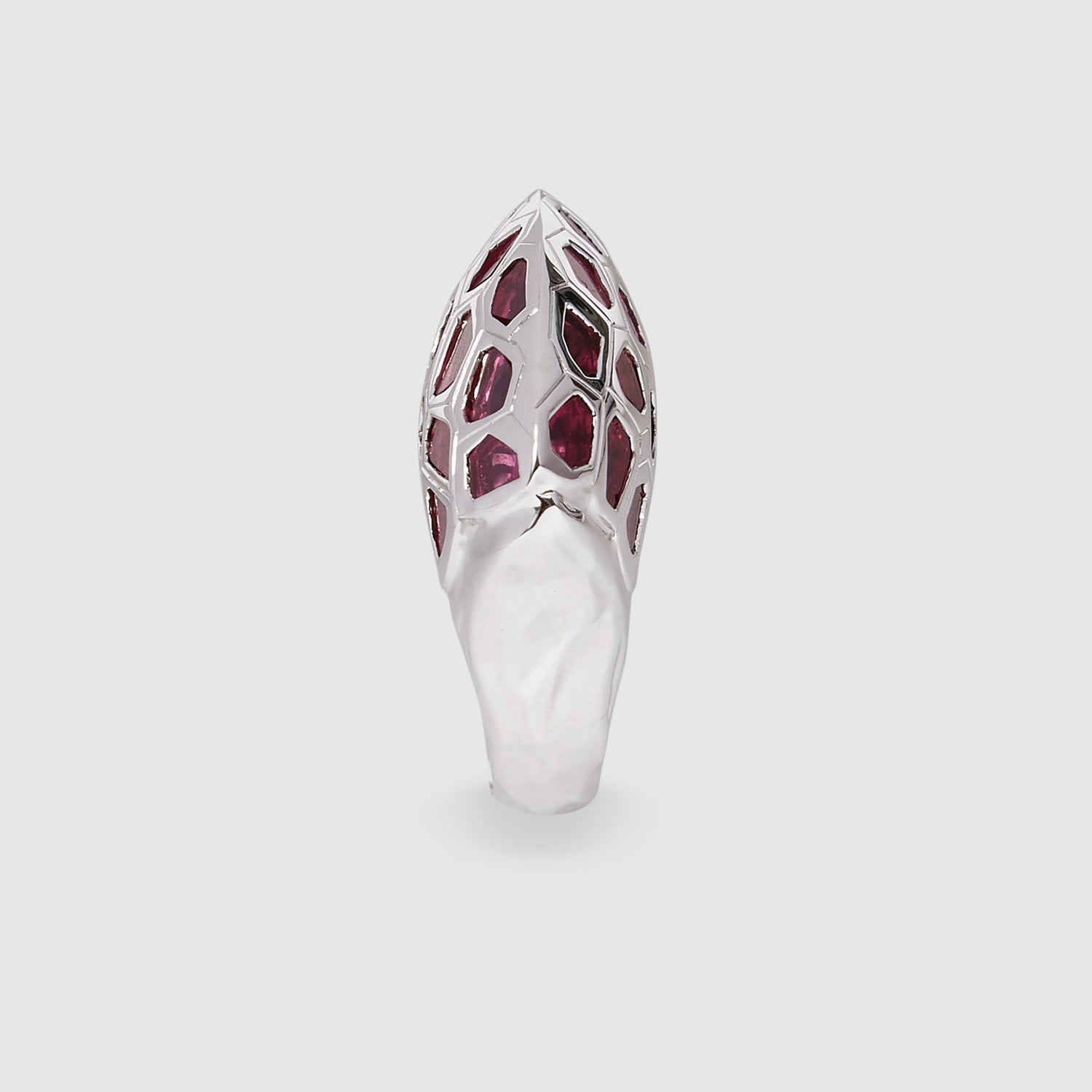 Spinel Polki Lip Ring