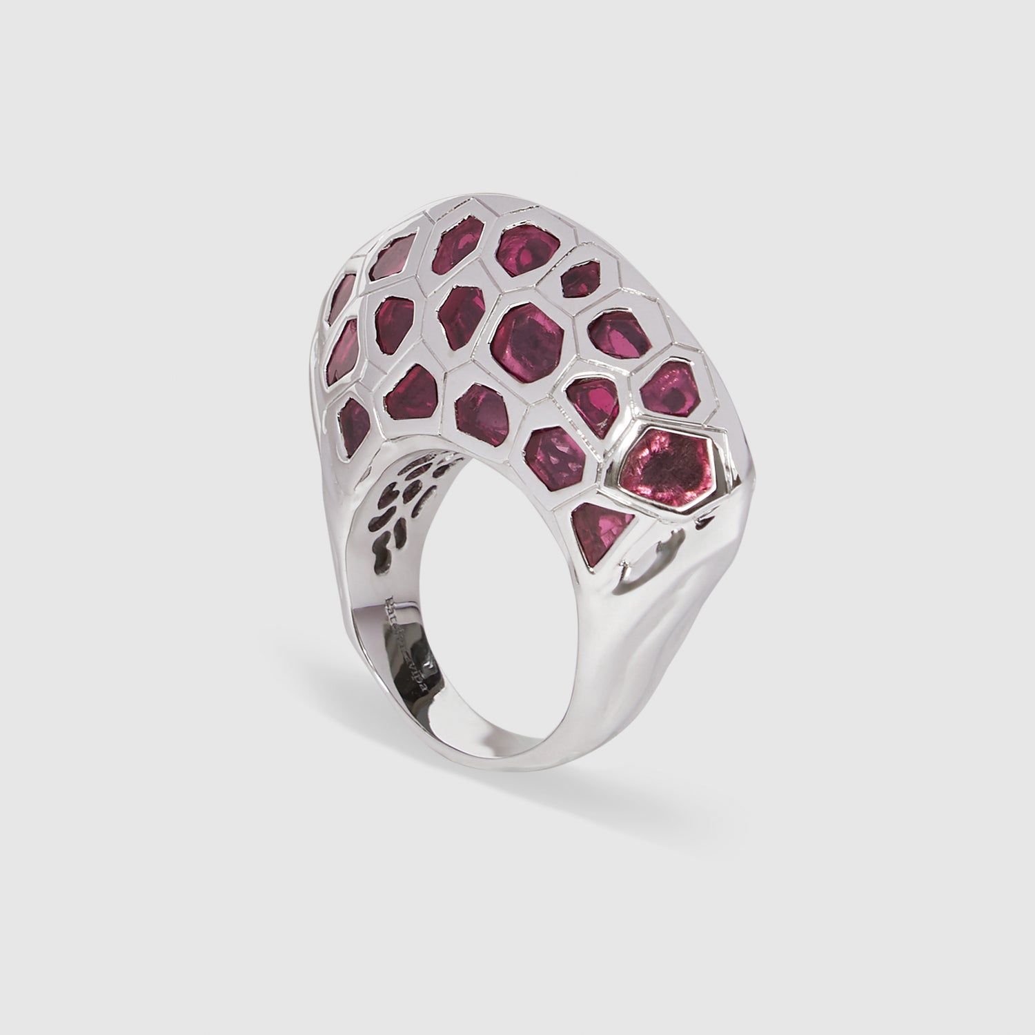 Spinel Polki Lip Ring