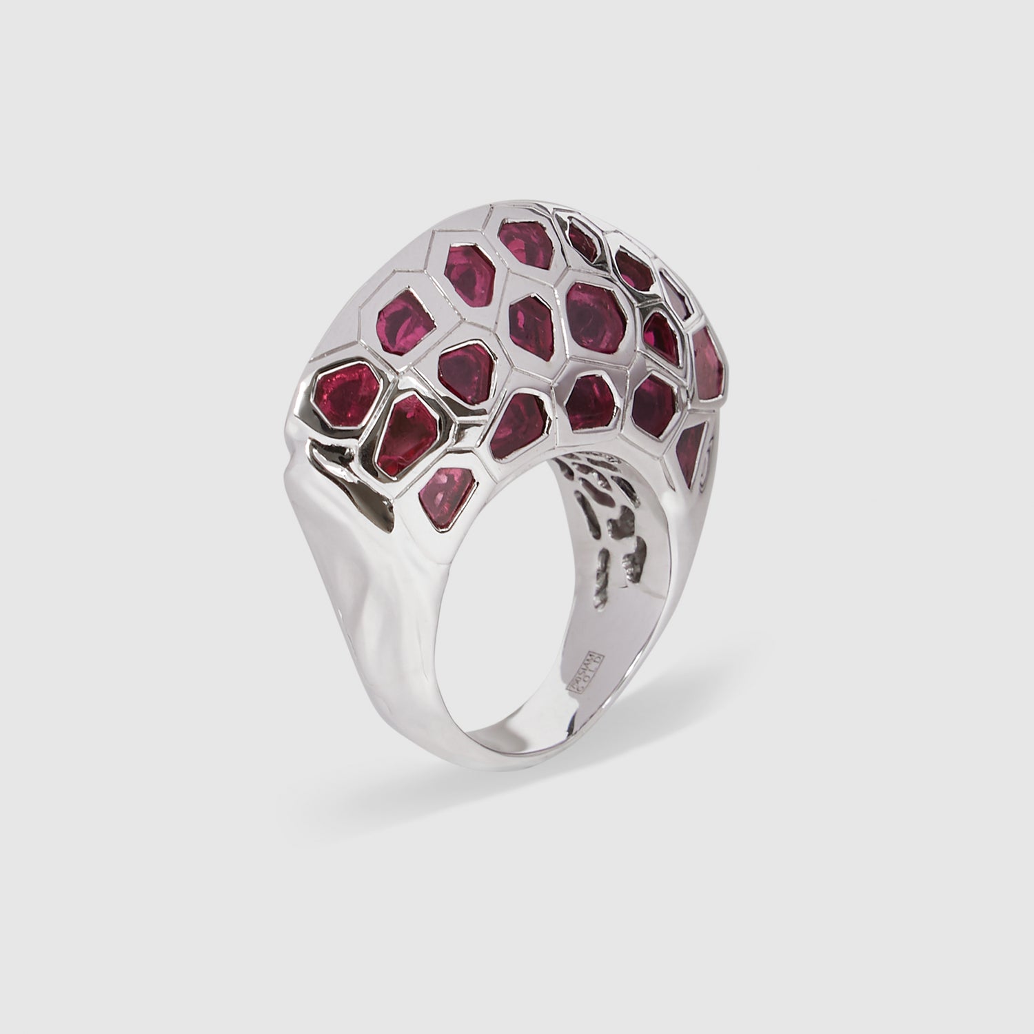 Spinel Polki Lip Ring
