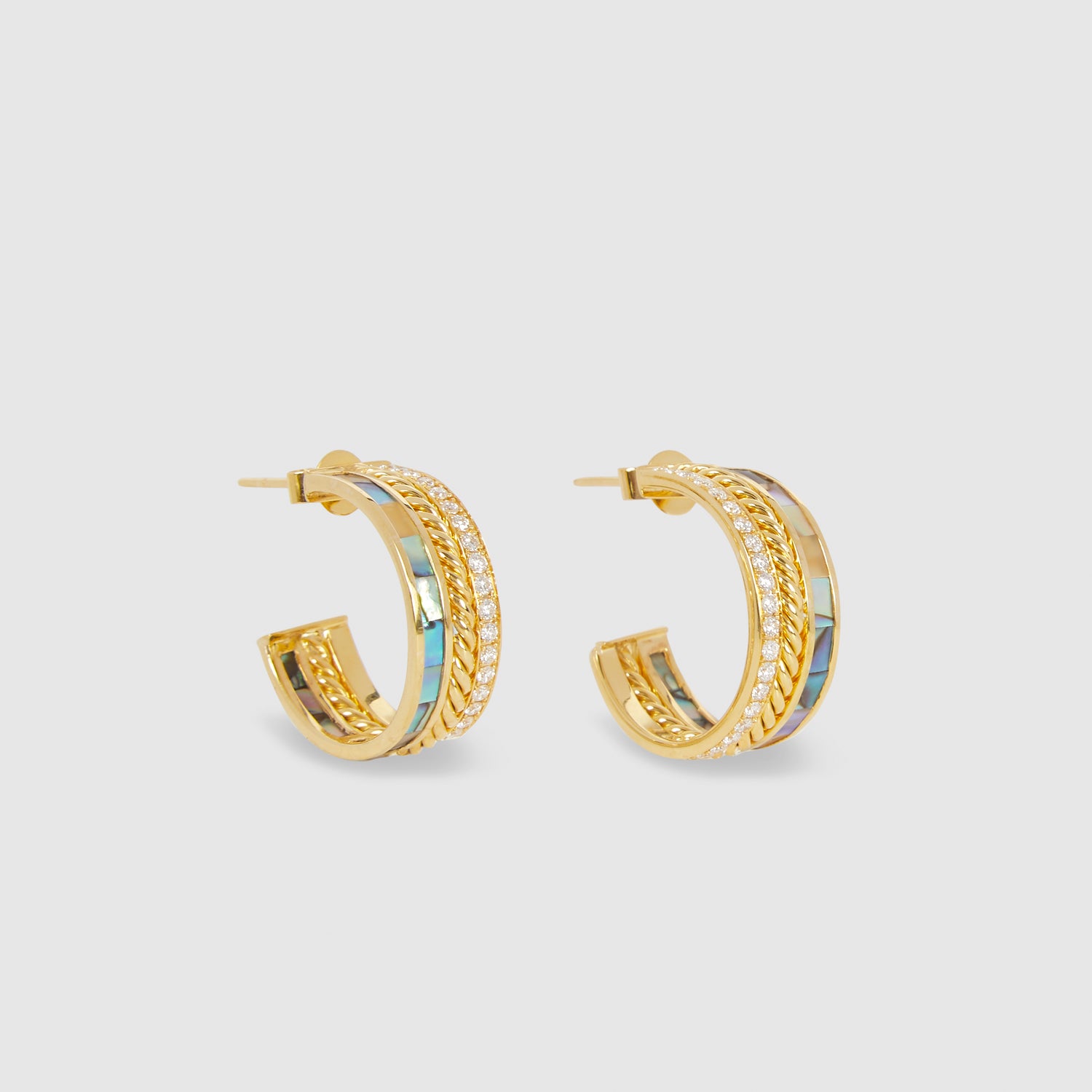 Pleated Hoops