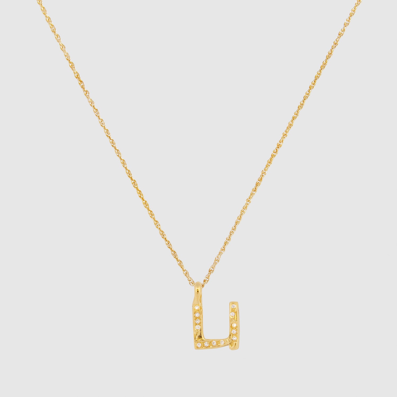 Diamond U Necklace